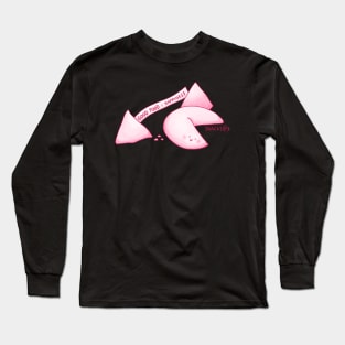 Fortune Cookie in PINK Long Sleeve T-Shirt